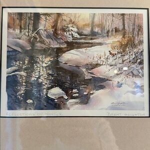 Brent Heighton “reflections of winter” signed print